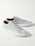 Common Projects - Achilles Cracked-Leather Sneakers - Gray