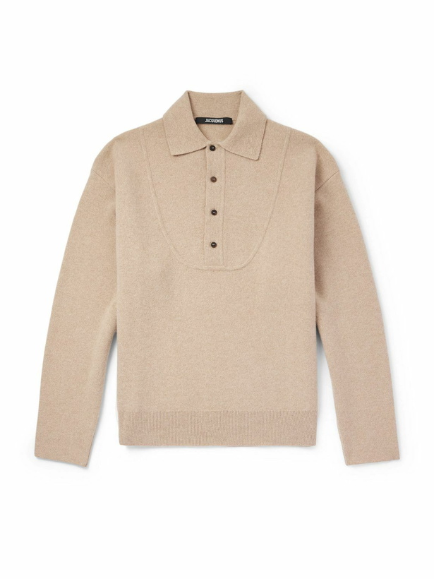 Photo: Jacquemus - La Maille Vareuse Pallone Wool and Cashmere-Blend Sweater - Neutrals