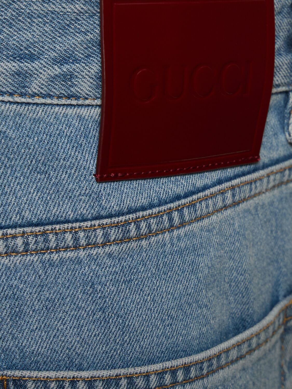 GUCCI New Tapered Cotton Denim Jeans