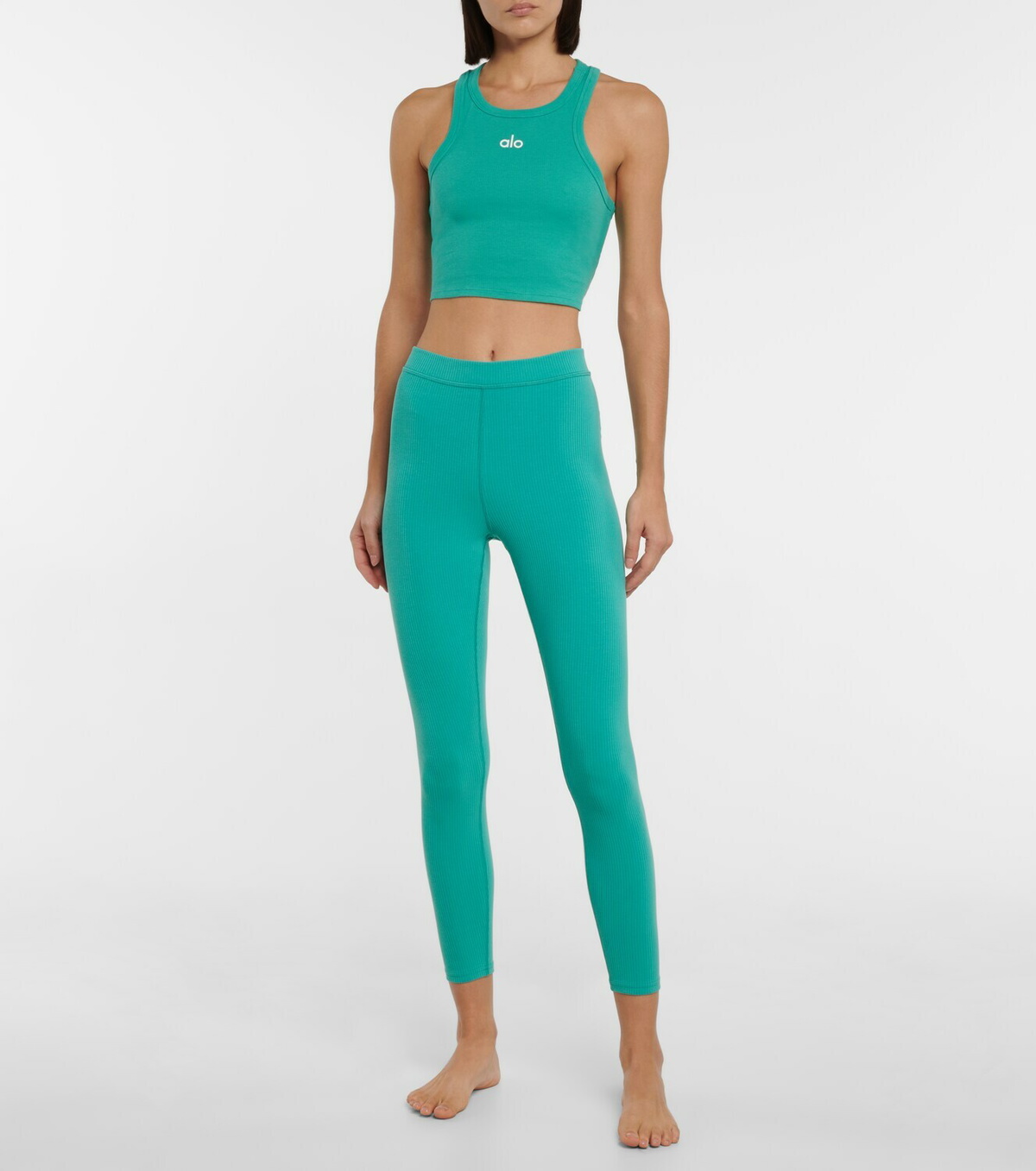 Alo Yoga Blissful high-waisted ribbed leggings Alo Yoga