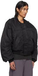 Entire Studios Black A-2 Bomber Jacket