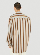 Wide Back Stripe Shirt in Grey