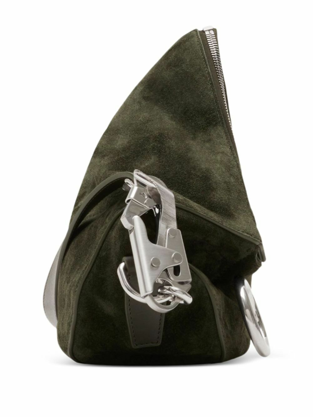 Burberry Green Knight Small Suede Shoulder Bag Burberry