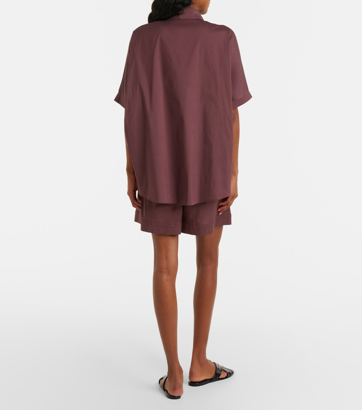 Max Mara Medeola pleated cotton-blend shorts