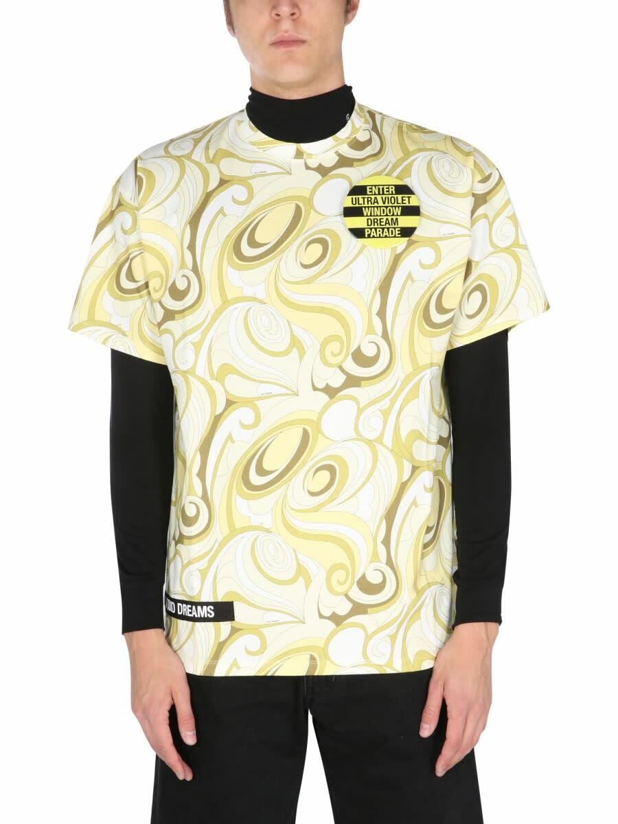 トップス RAF SIMONS / Handpainted hospital top Raf Simons Multicolor Tyvek Hand-Painted Hospital Top Raf Simons