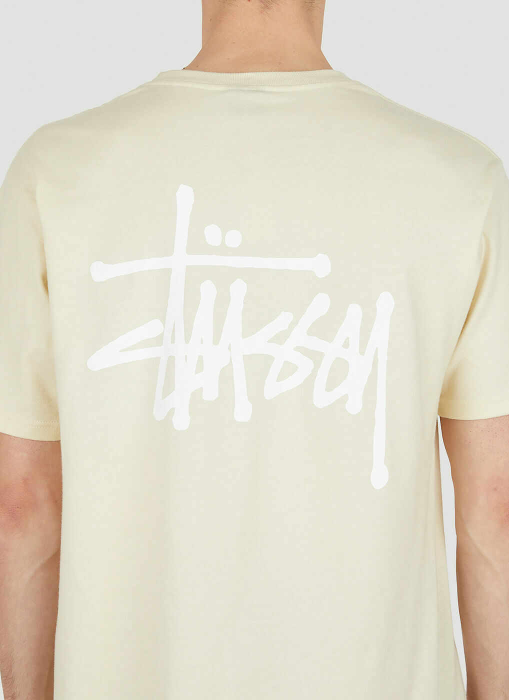 ★SATUR★ W Essential Basic Logo Short Sleeve T-Shirt Cream MUSINSA | SATUR Classic Small Logo Short-Sleeved T-Shirt