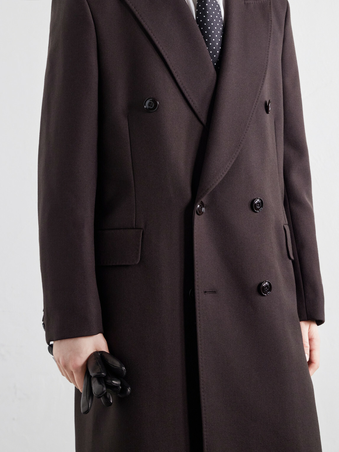 Our Legacy - Extended Whale Double-Breasted Virgin Wool-Twill Coat - Brown