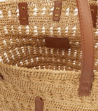 Saint Laurent Panier Small raffia tote