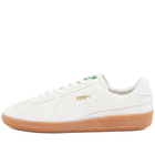 Puma Men's Army Trainer Premium Sneakers in Whisper White/Gum