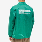 Neighborhood Men's Windbreaker Jacket in Green