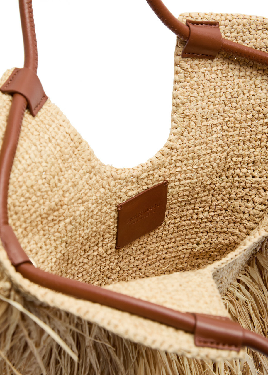 Zimmermann Goldentime Fringe-trimmed Crochet Raffia Tote - Natural - One Size