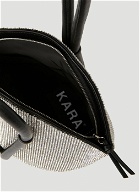Knot Crystal Embellished Handbag in Silver