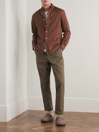 Club Monaco - Cotton-Flannel Shirt - Brown