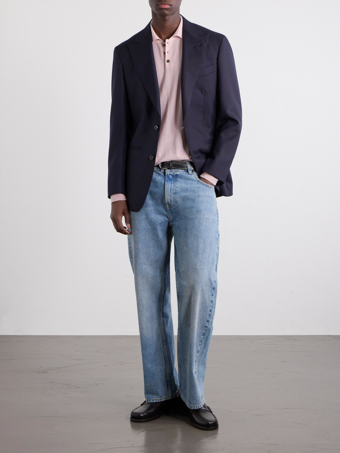 Slowear - Zanone Cashmere-Blend Polo Sweater - Pink