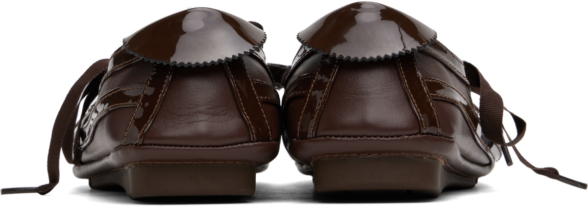 Kiko Kostadinov Brown Lella Hybrid Ballerina Flats Kiko Kostadinov