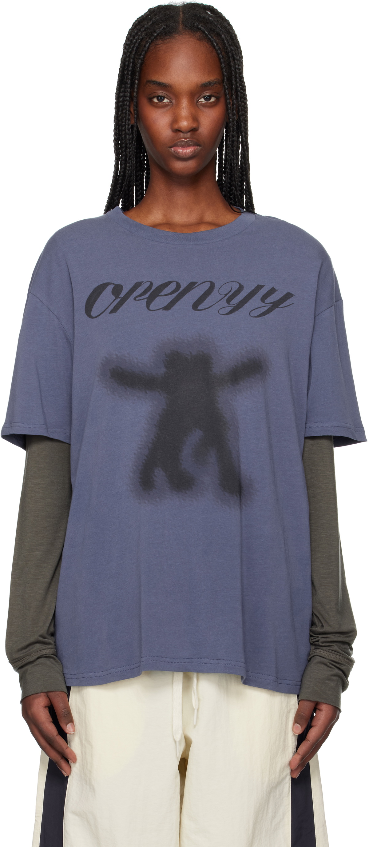 OPEN YY White Printed T-Shirt OPEN YY