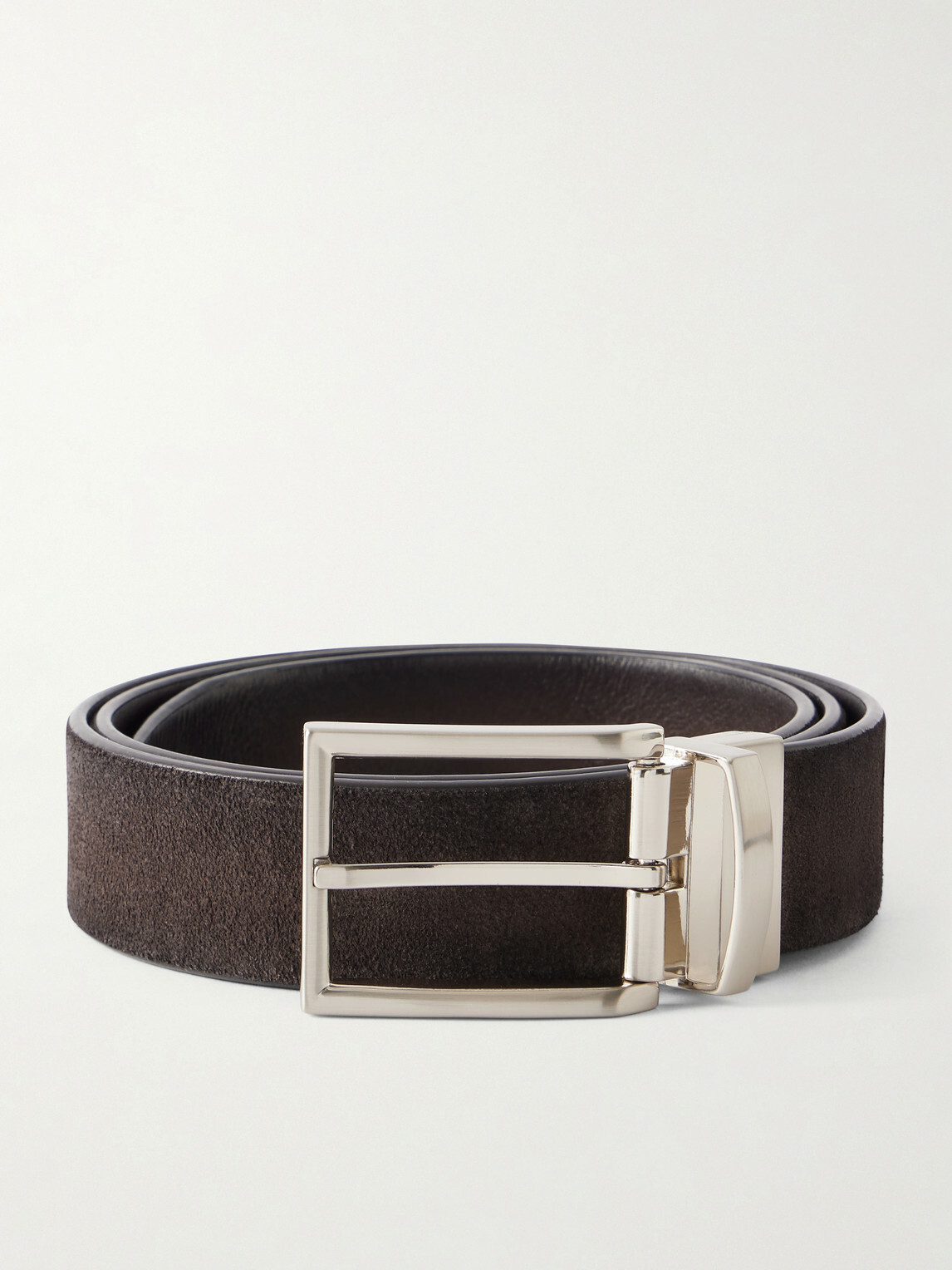 Officine Creative - 3.5cm Suede Belt - Brown