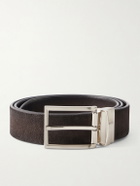 Officine Creative - 3.5cm Suede Belt - Brown