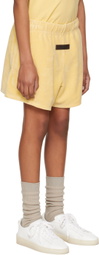Essentials Kids Yellow Patch Shorts
