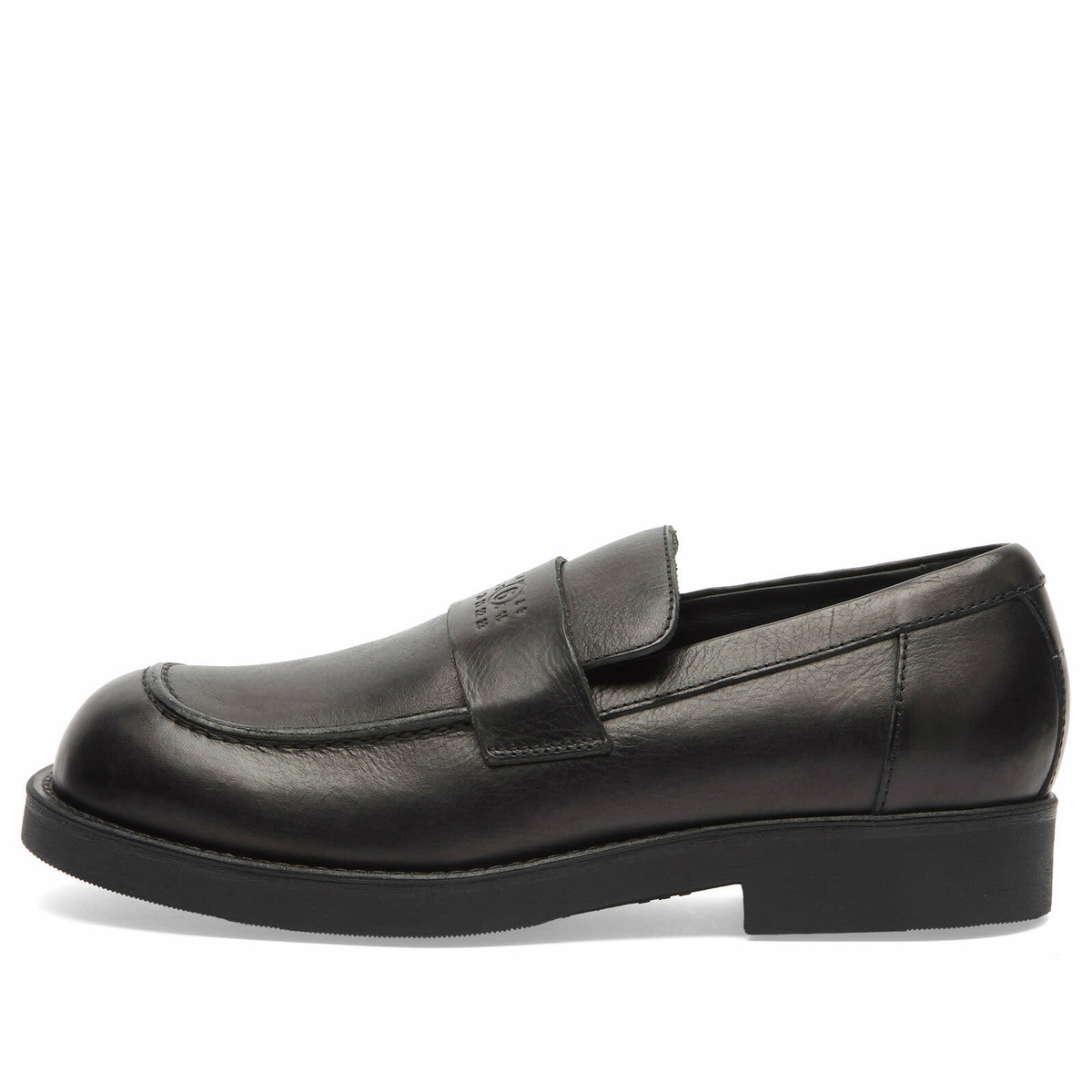 MM6 Maison Margiela Men's Leather Loafer in Black