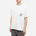 Bode Men's Leafwing Pocket T-Shirt in White