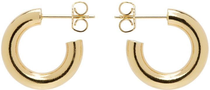 Photo: Laura Lombardi Gold Mini Hoop Earrings