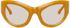 Dries Van Noten Yellow Linda Farrow Edition Cat-Eye Sunglasses