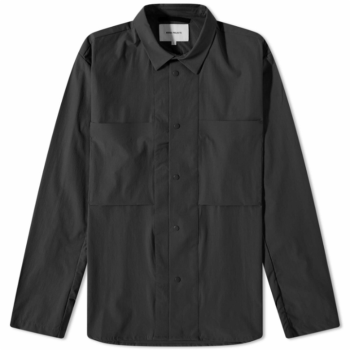 Photo: Norse Projects Men's Jens Travel Light 2.0 Overshirt in Black