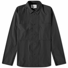 Norse Projects Men's Jens Travel Light 2.0 Overshirt in Black