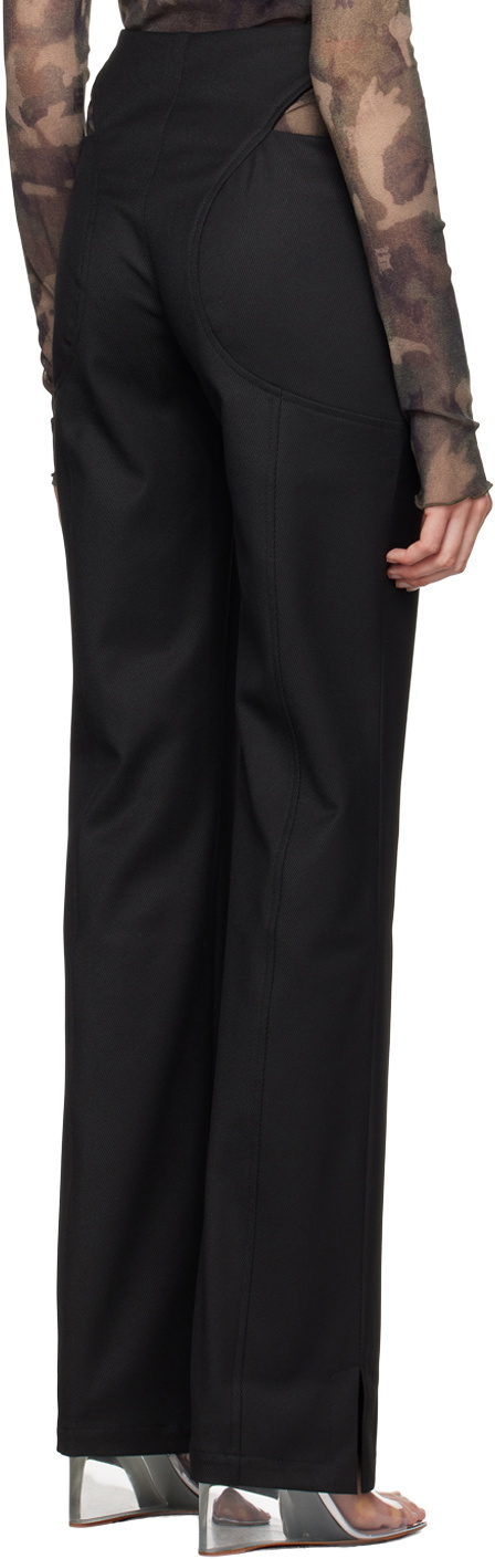 MISBHV Black Cutout Trousers