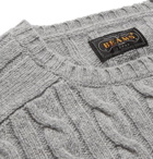 Beams Plus - Cable-Knit Wool-Blend Sweater - Gray