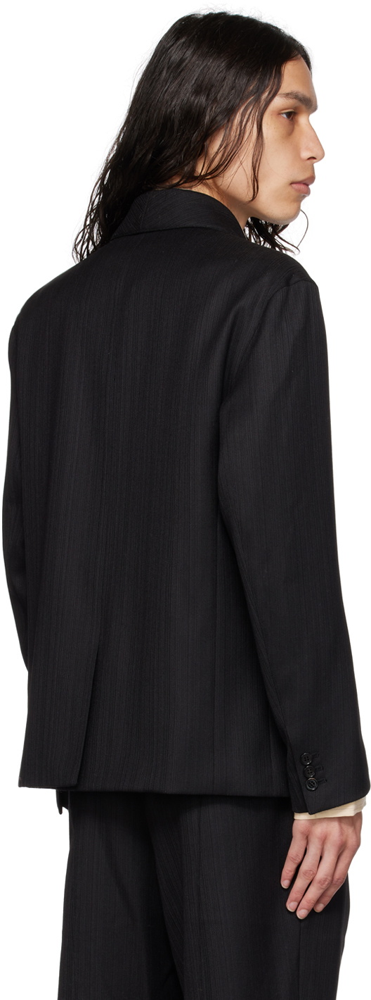 AFTER PRAY Black Shawl Lapel Blazer