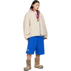 Balenciaga Beige Hooded Zip Up Jacket
