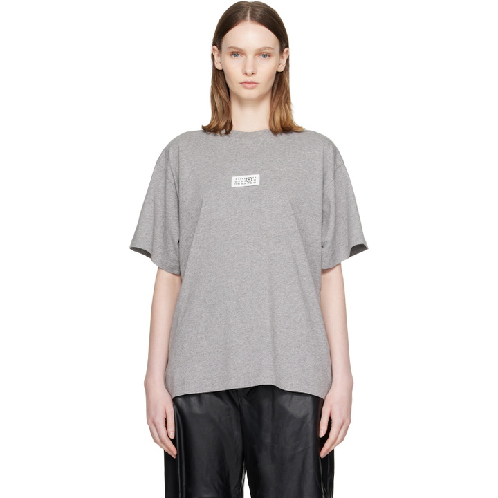 Photo: MM6 Maison Margiela Gray Label Cotton Jersey T-shirt