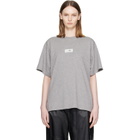 MM6 Maison Margiela Gray Label Cotton Jersey T-shirt