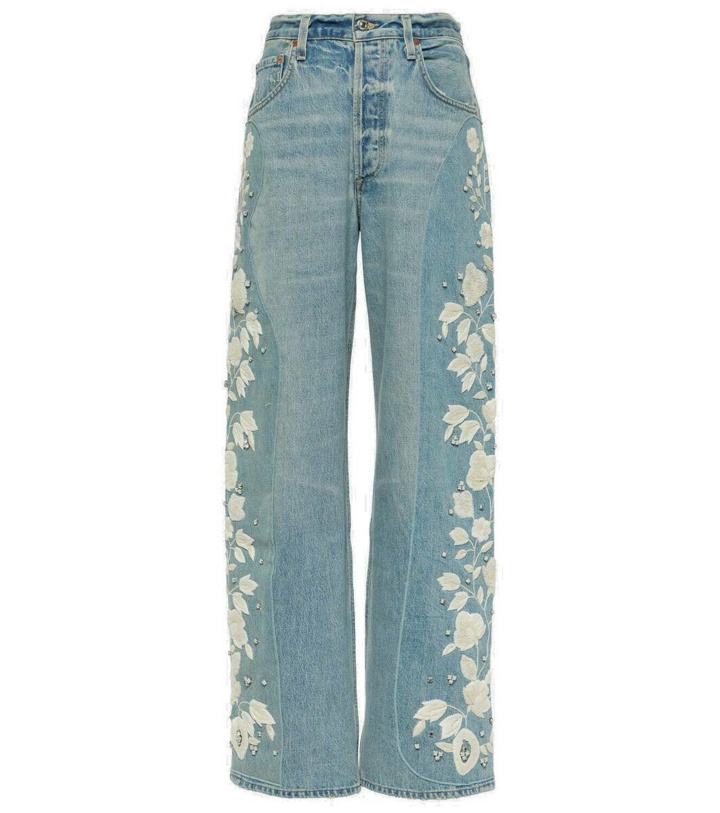 Photo: Citizens of Humanity Ayla embroidered straight jeans