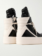 Rick Owens - Mega Bumber Geobasket Quilted Leather High-TopSneakers - Black