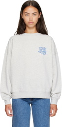 ANINE BING Gray Miles Waves Sweatshirt