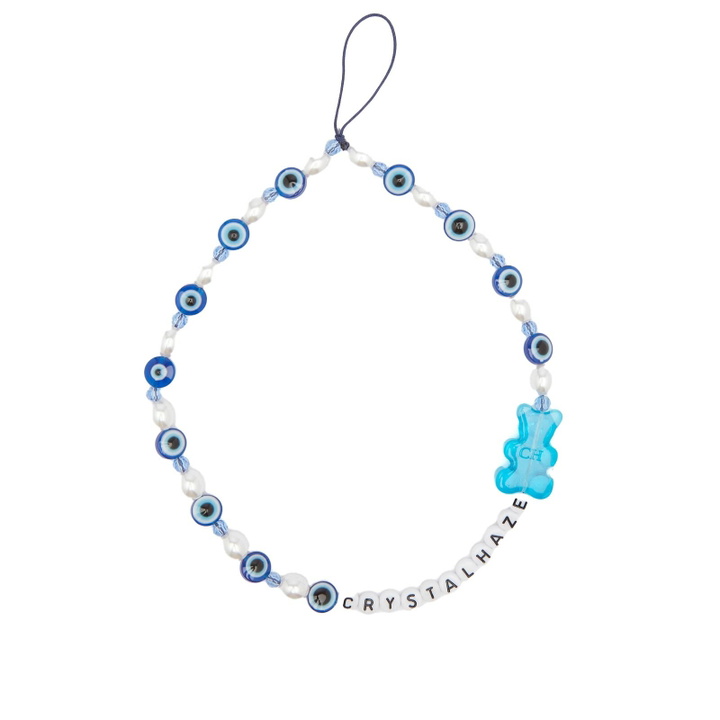 Photo: Crystal Haze Women's Phone Bracelet Charm in Azure 