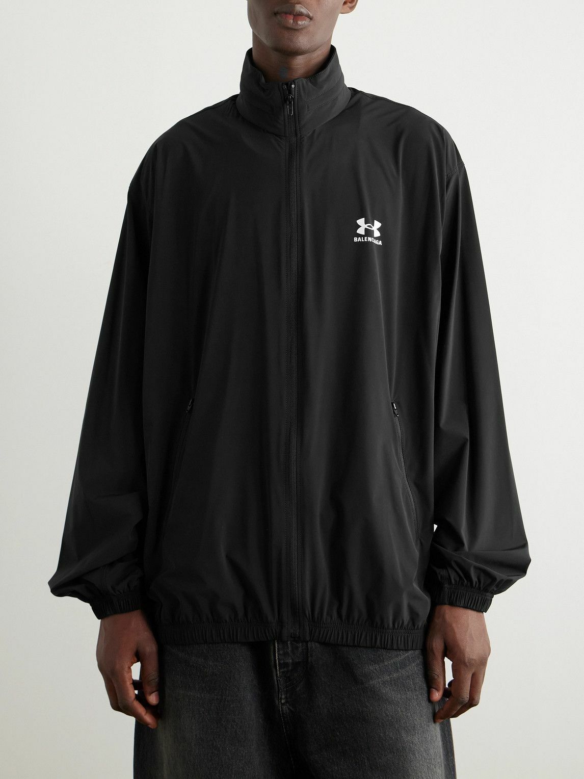 Balenciaga - Under Armour Logo-Print Shell Jacket - Black
