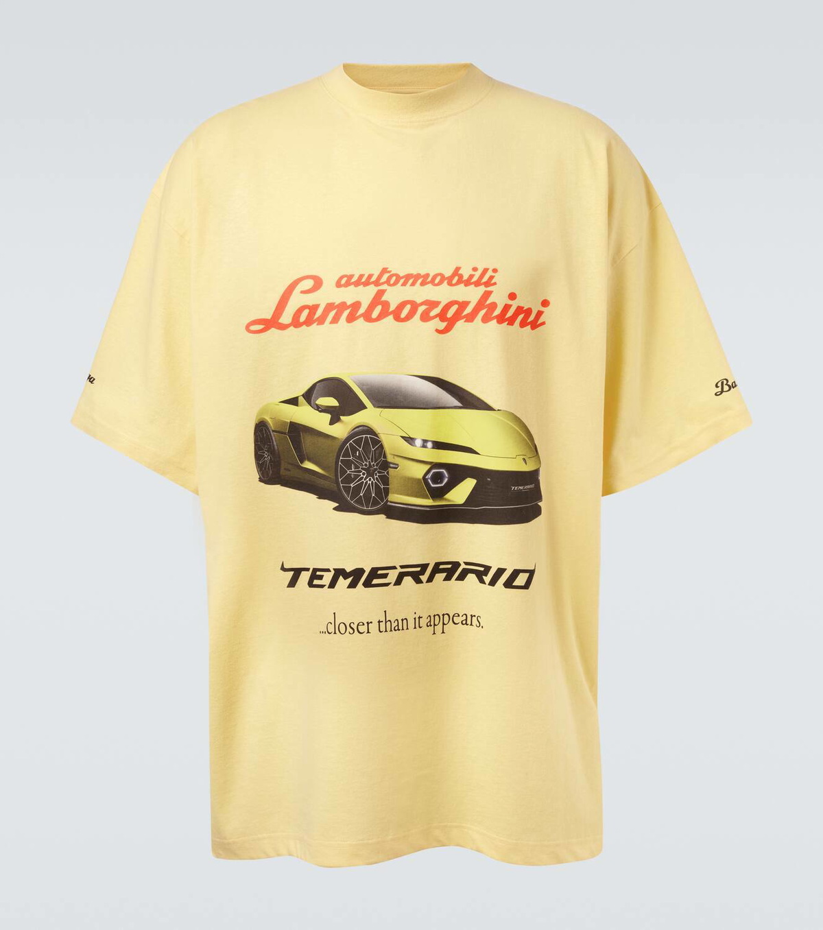【BALENCIAGA】x オートモビリ・ランボルギーニ コットンTシャツ Balenciaga x Automobili Lamborghini cotton jersey T-shirt