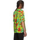 Rhude Green Hawaiian Shirt