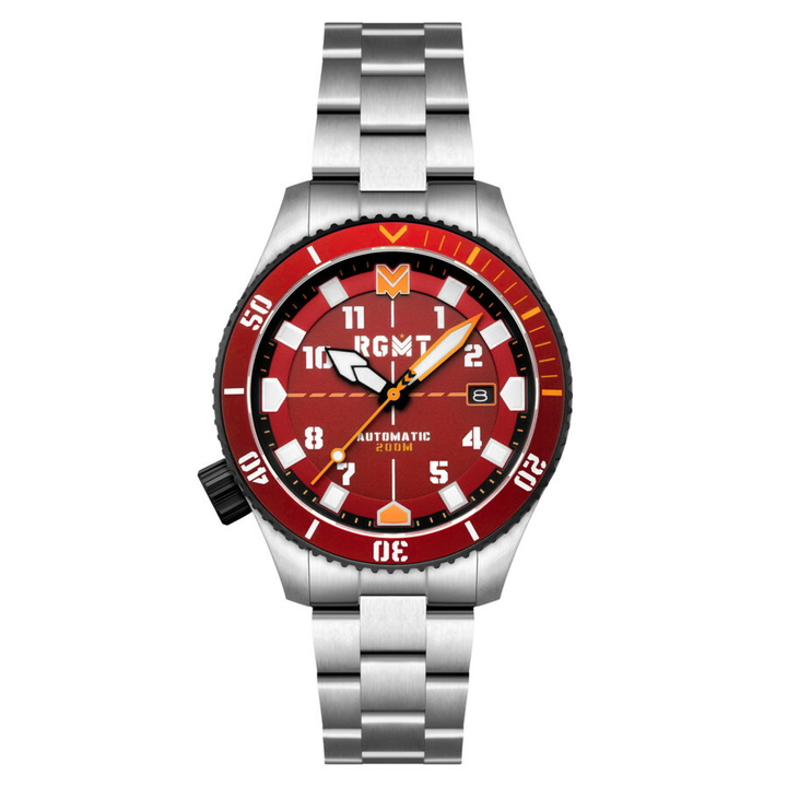 Photo: RGMT Recon Diver Automatic Red Dial Mens Watch RG-8075-44