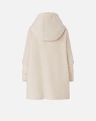 Pinko Short Cape Coat With Padded Puffer Beige
