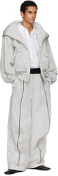 ALAINPAUL Grey Knee Shape Track Pants