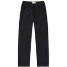 Studio Nicholson Men's Bill Narrow Leg Cotton Pant in Darkest Navy