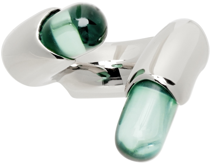 Photo: Lorette Colé Duprat Silver & Green Resin Ring
