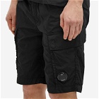 C.P. Company Men's Chrome-R Cargo Shorts in Black