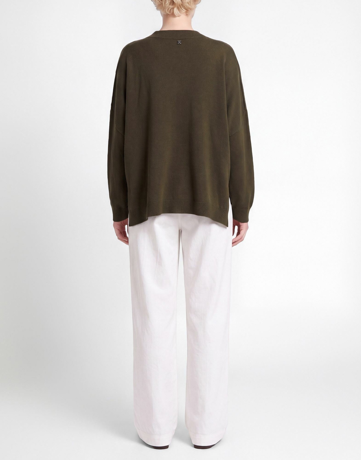 Manila Grace Womens Sweater Military in Green