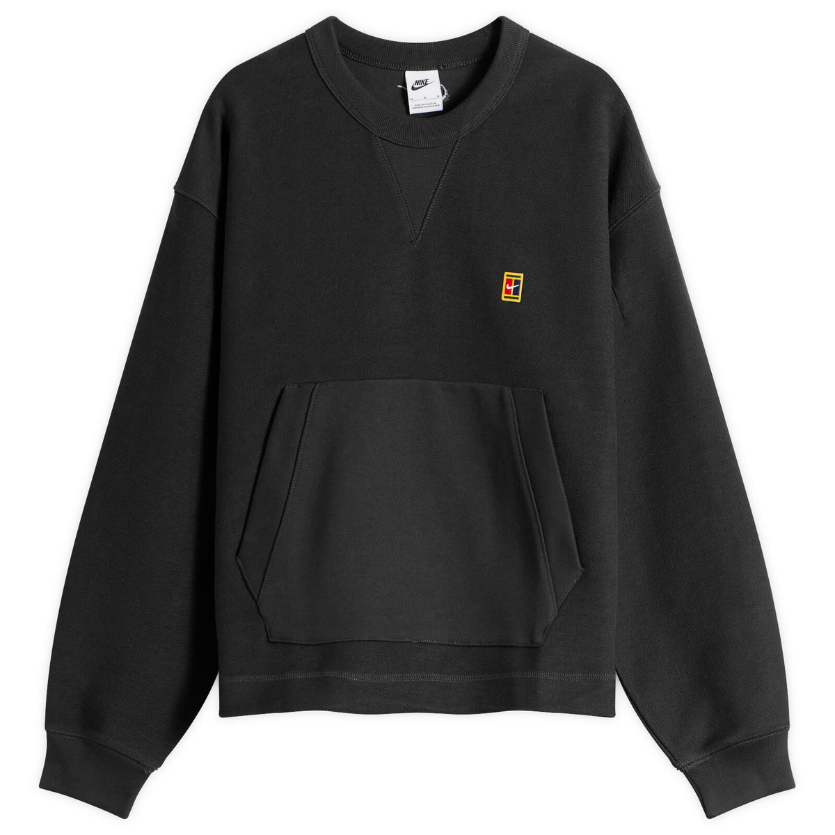 Nike Men's Club Rules Fleece Crew Sweatshirt in Black/Sail